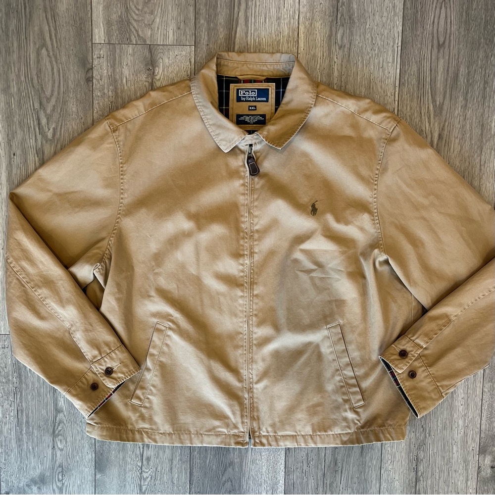 Vintage Polo by Ralph Lauren Classic 90s Men’s Bomber Zip Up Jacket Lined XXL